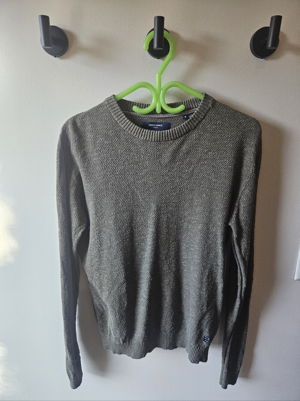 Jack & Jones Olive Green Knit Sweater